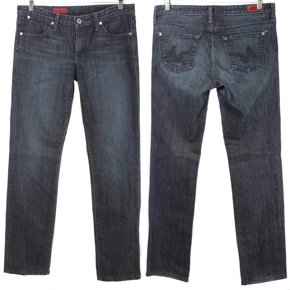 AG ADRIANO GOLDSCHMIED Casablanca Dark Wash Straight Leg Jeans Size 30